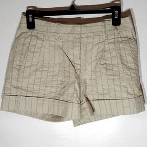 Express Design Studio Striped Editor Shorts